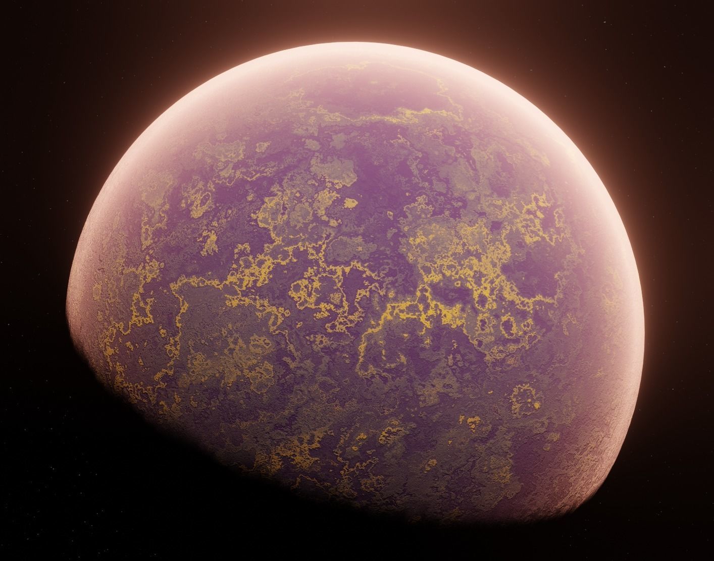 Planet Space Ready to game Low-poly 3D model_3