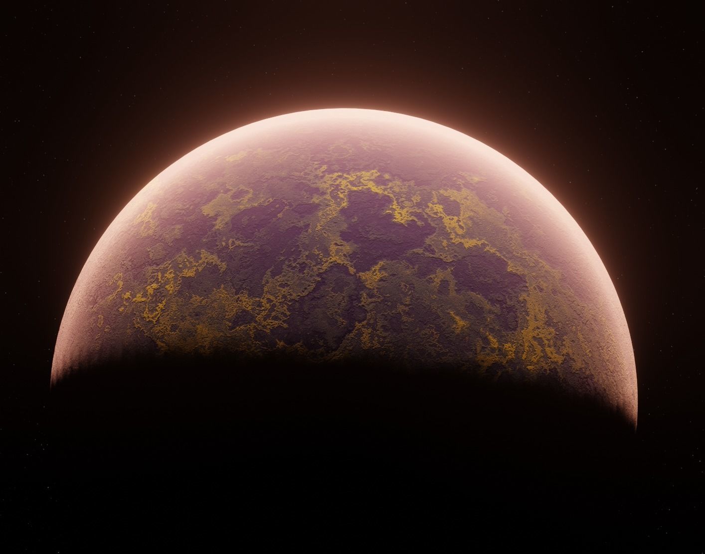 Planet Space Ready to game Low-poly 3D model_11