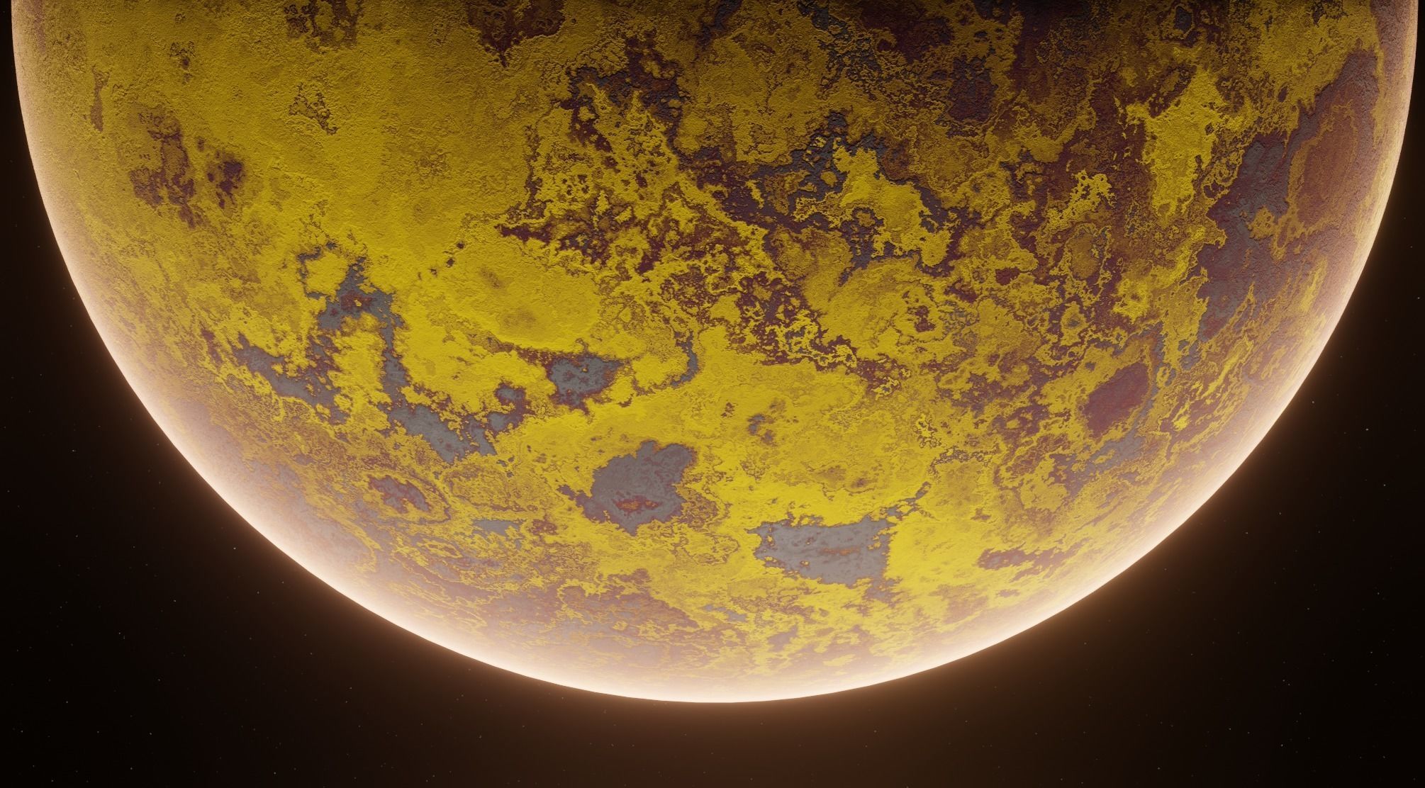 Planet Space Ready to game Low-poly 3D model_1