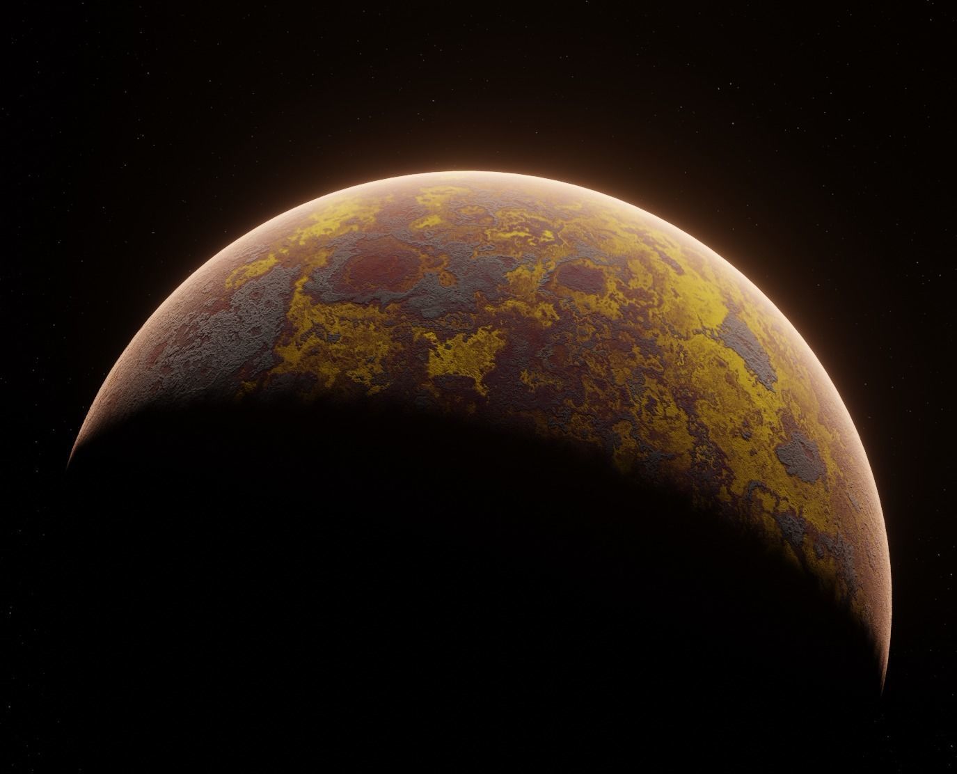 Planet Space Ready to game Low-poly 3D model_8