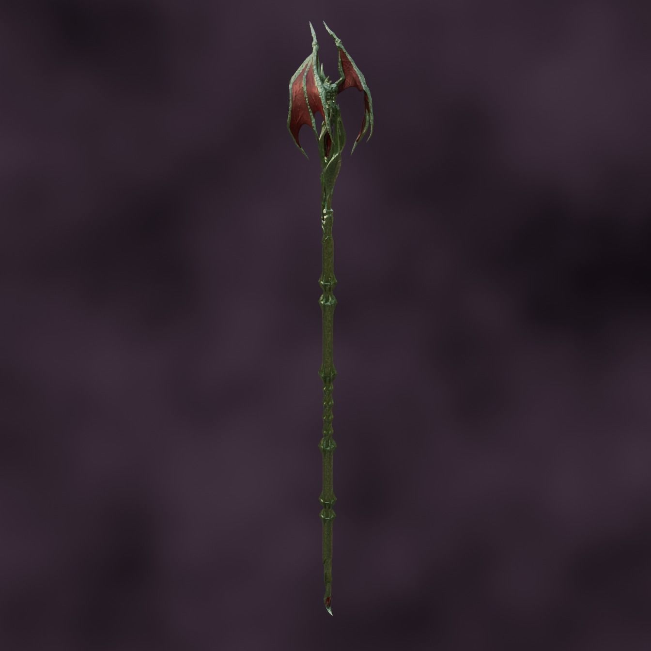 Fantasy Woe Cazadors Staff Baldurs Gate 3  3D print model_3