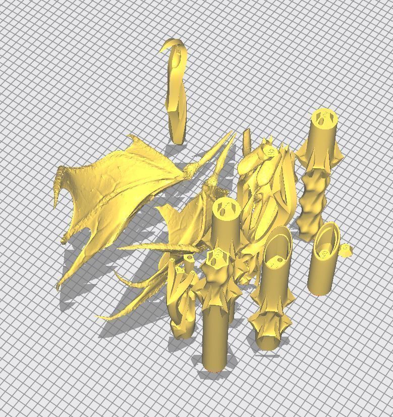 Fantasy Woe Cazadors Staff Baldurs Gate 3  3D print model_15