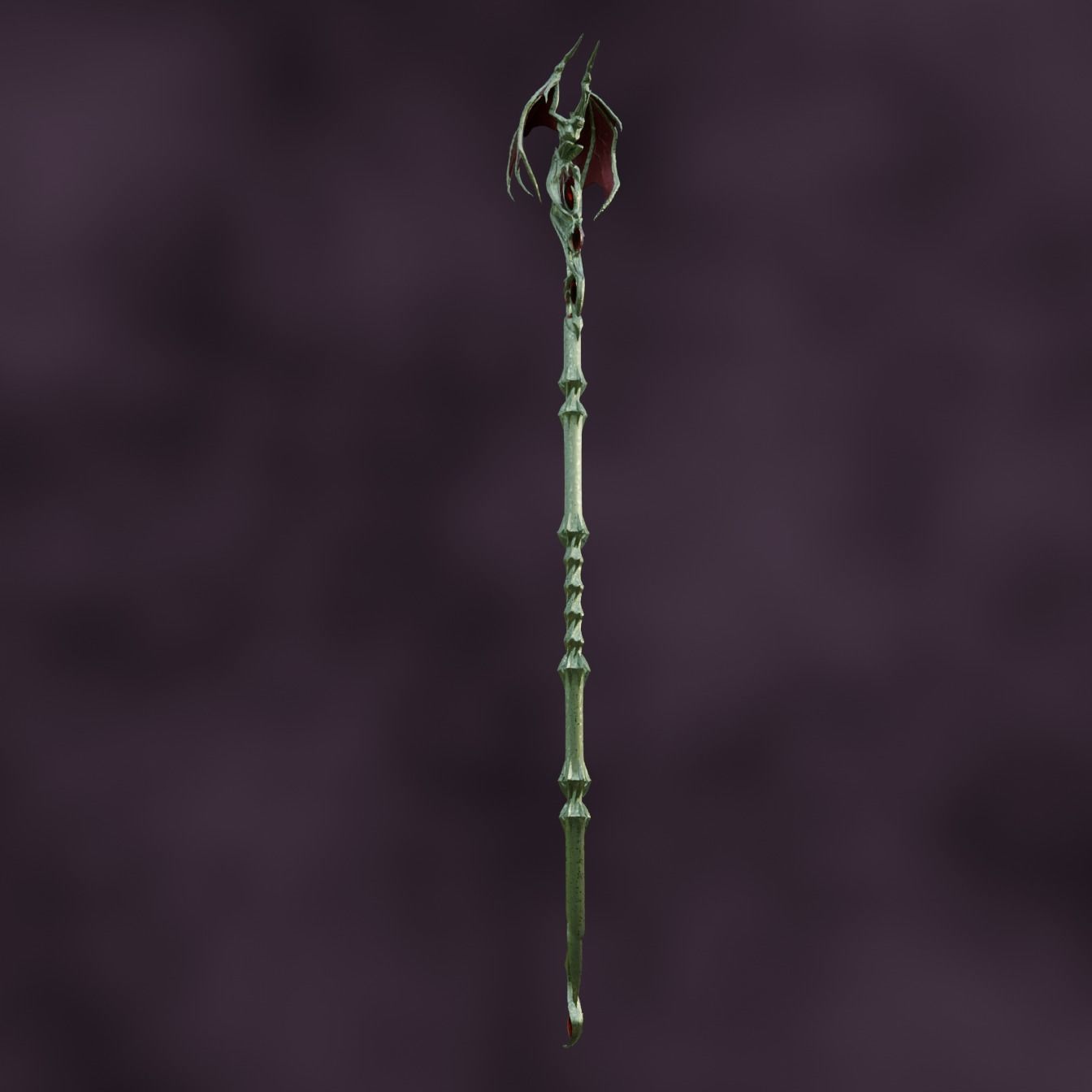 Fantasy Woe Cazadors Staff Baldurs Gate 3  3D print model_2