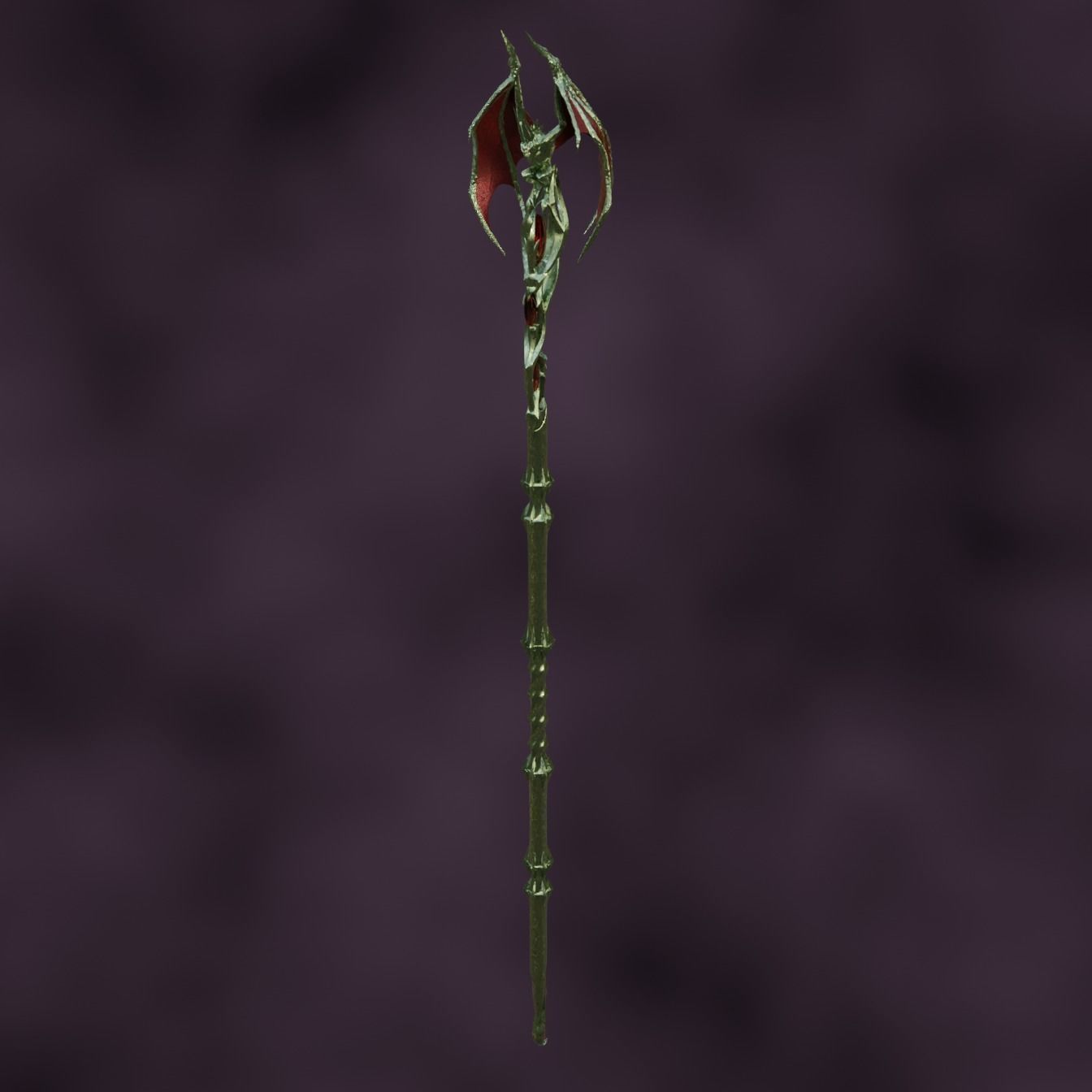 Fantasy Woe Cazadors Staff Baldurs Gate 3  3D print model_6