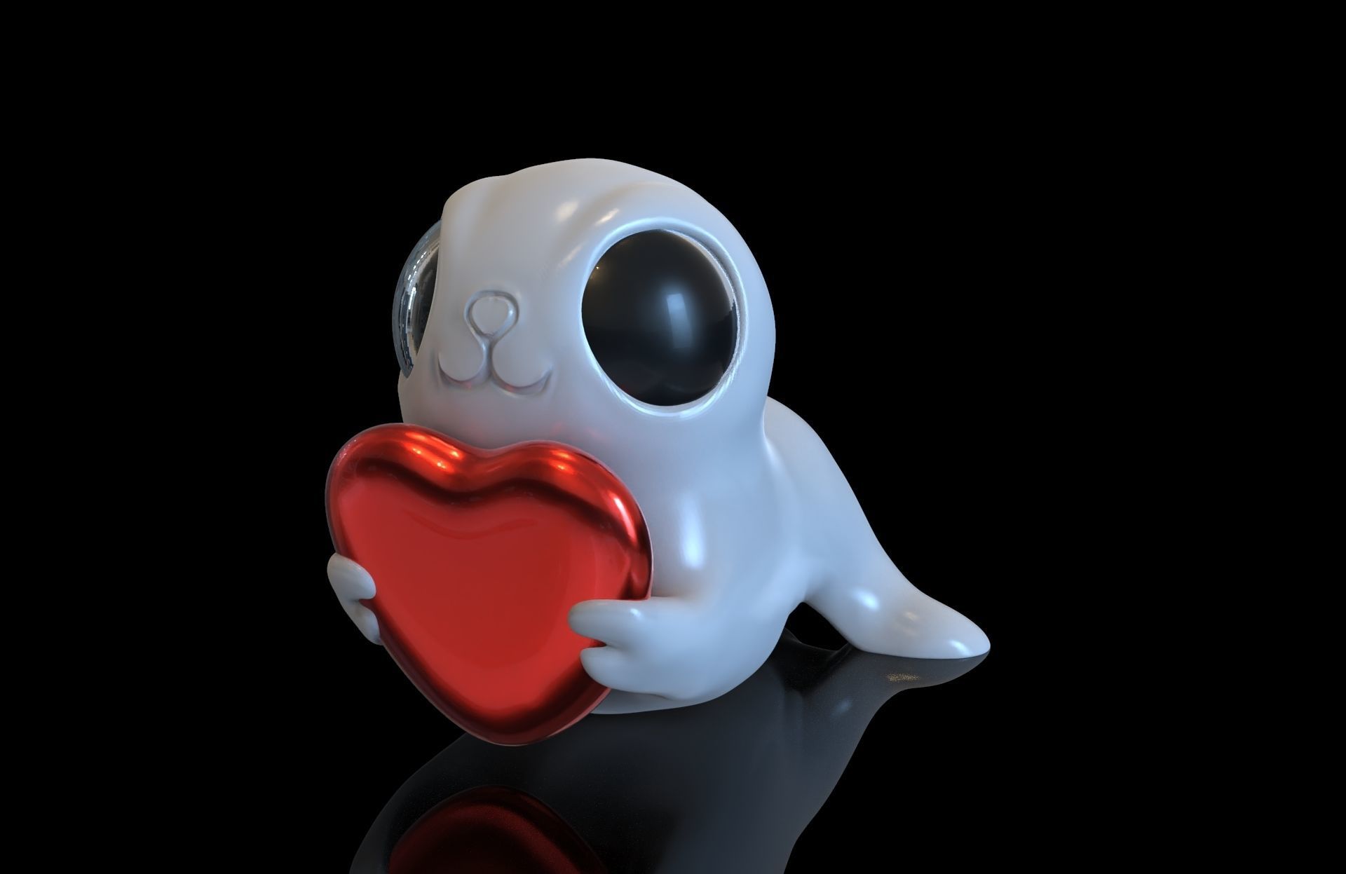 CuteSeal 3D model_1