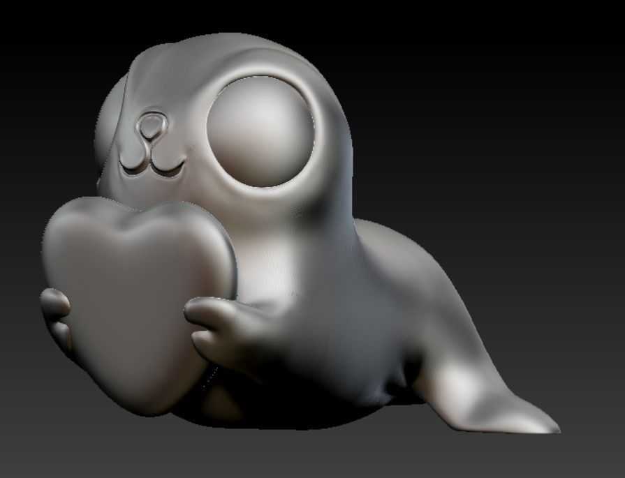 CuteSeal 3D model_5