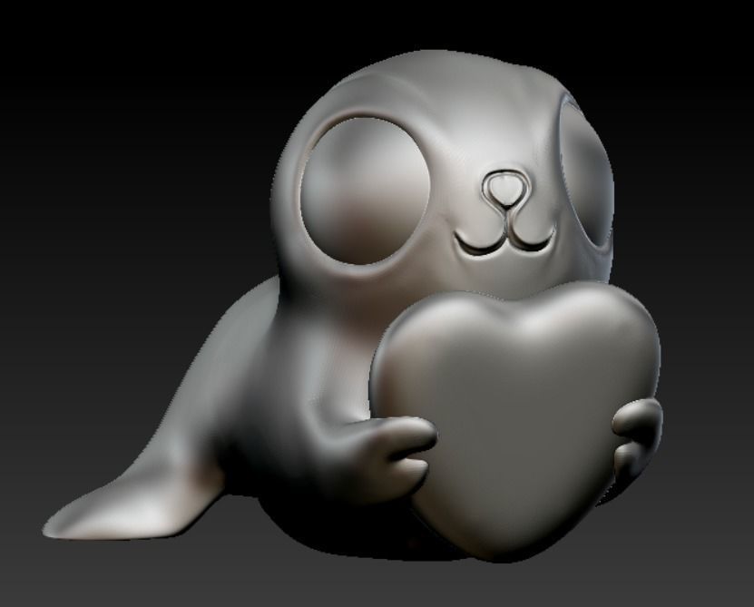CuteSeal 3D model_4