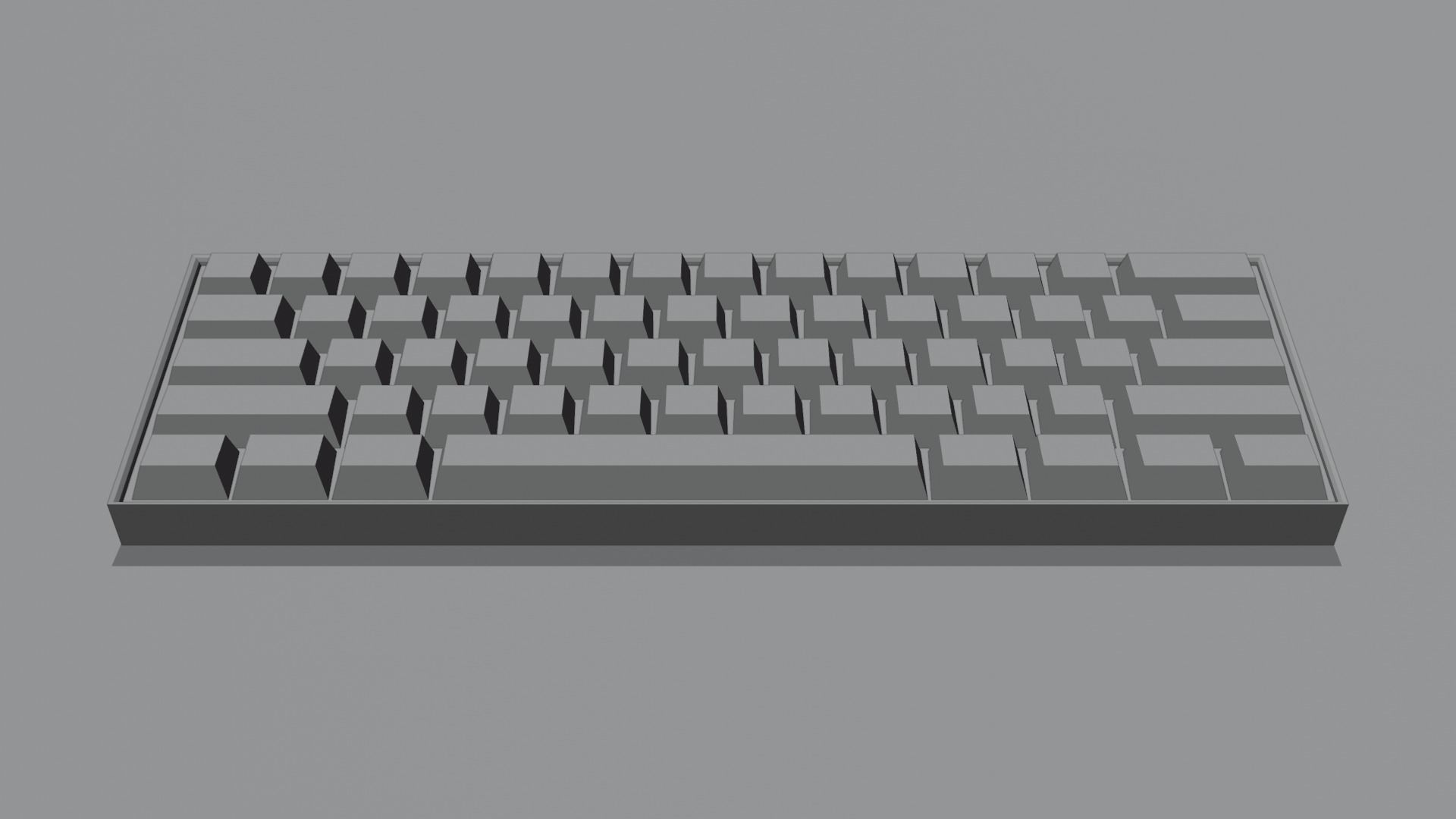 Gaming Keyboard 3D model_1