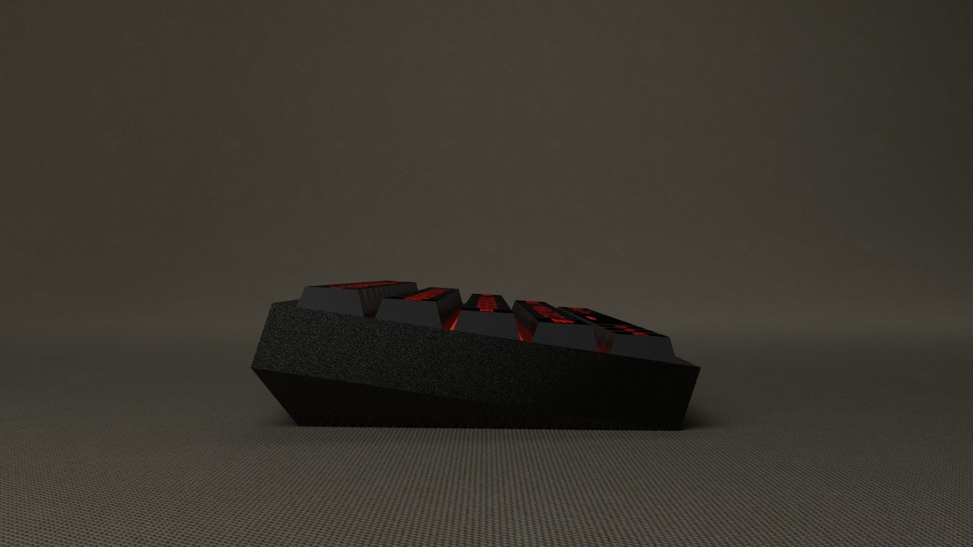 Gaming Keyboard 3D model_4