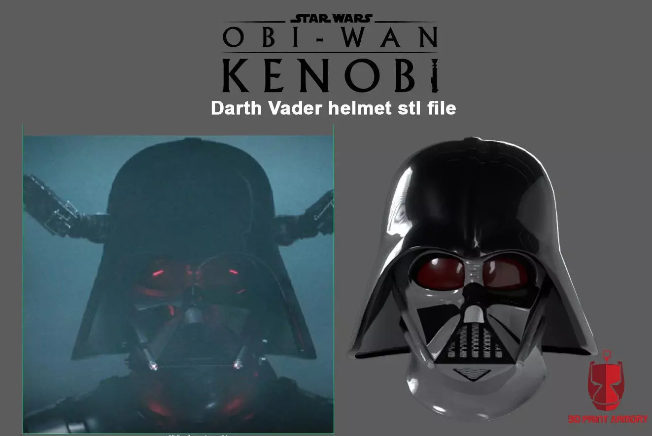Darth Vader Kenobi Series STL file for 3d print V2 3D print model_0