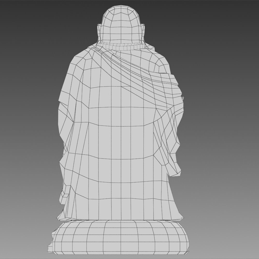 3D Models Maitreya Buddha Statue 3D model_5