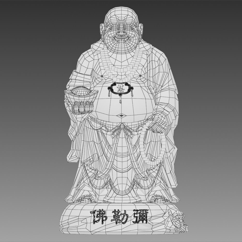 3D Models Maitreya Buddha Statue 3D model_9
