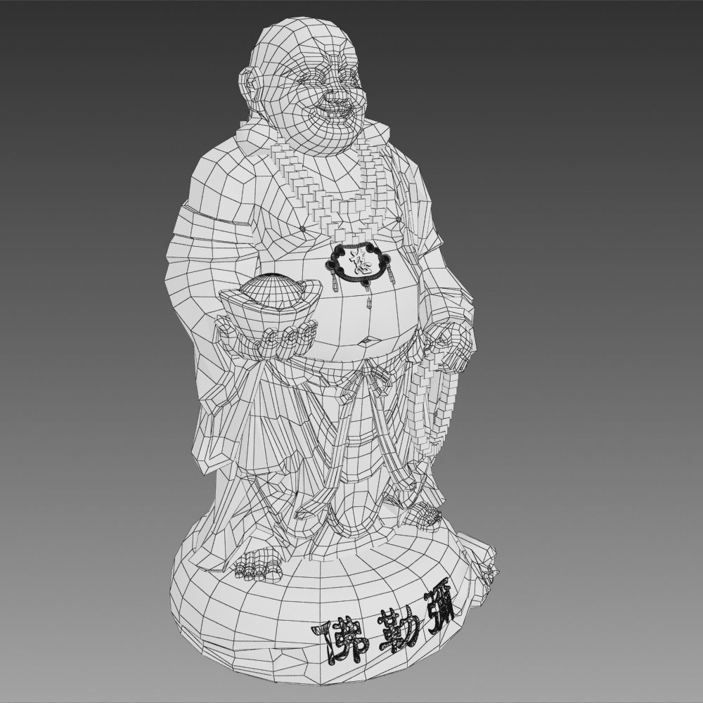 3D Models Maitreya Buddha Statue 3D model_8