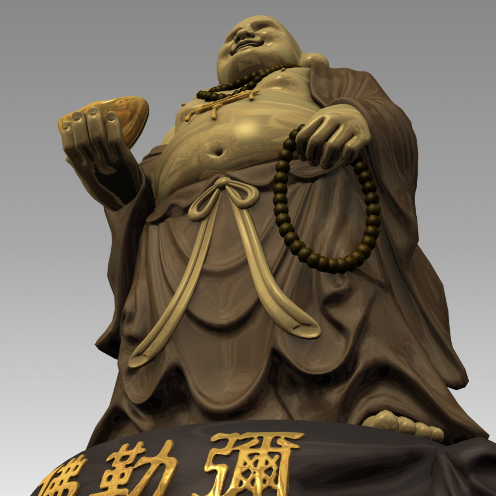 3D Models Maitreya Buddha Statue 3D model_6
