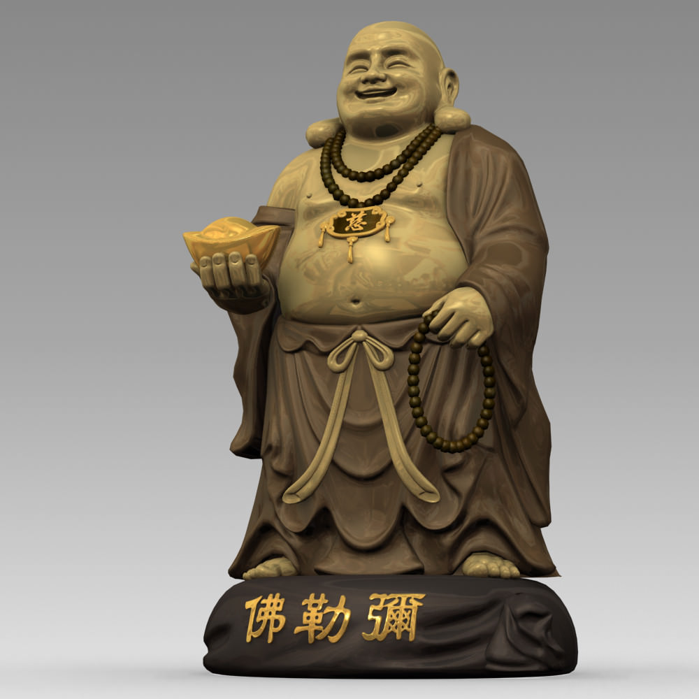 3D Models Maitreya Buddha Statue 3D model_2