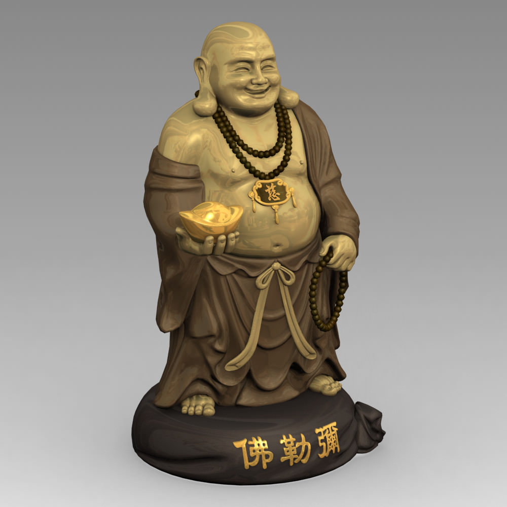 3D Models Maitreya Buddha Statue 3D model_1
