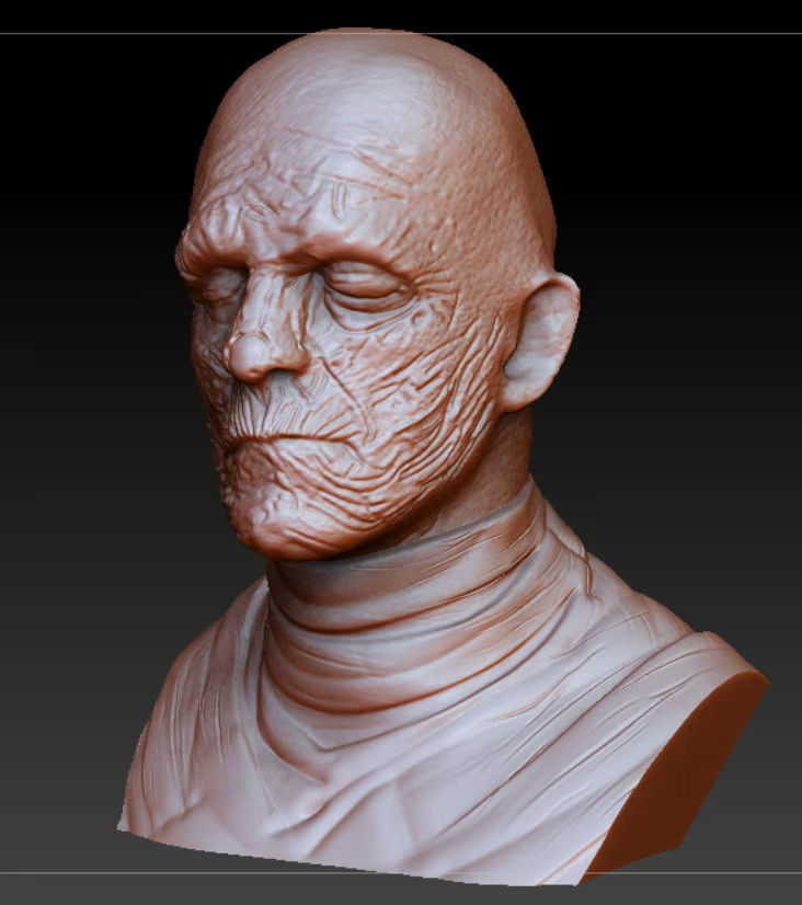 The Mummy Boris Karloff life size scale bust 3D print model_1