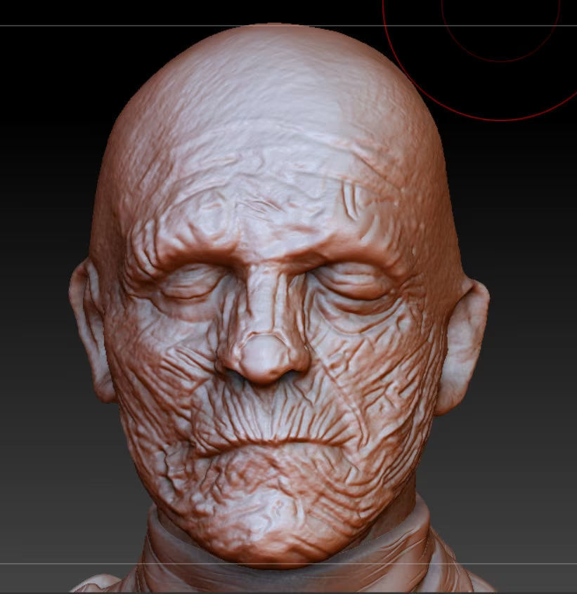 The Mummy Boris Karloff life size scale bust 3D print model_3