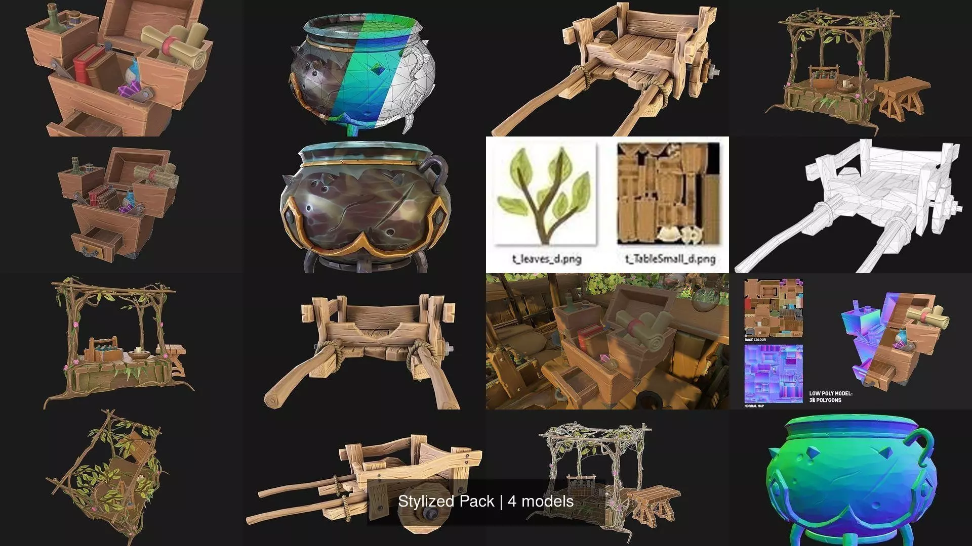 Stylized Pack 3D Model Collection_0