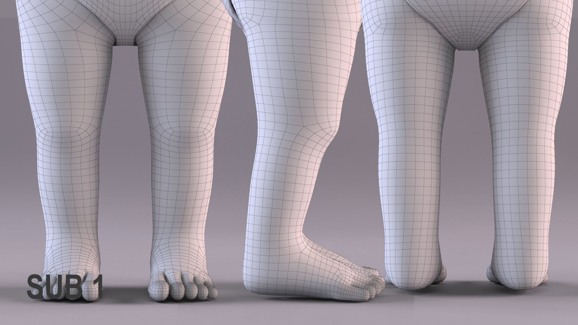 Cartoon Baby - Rigged Low-poly 3D model_27