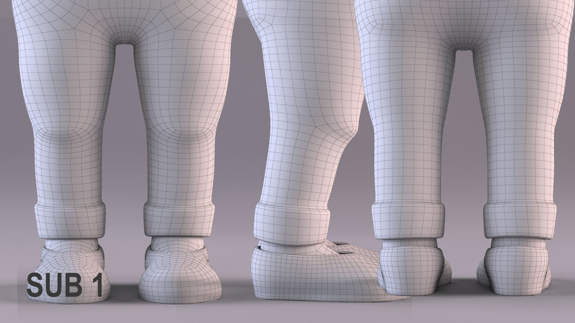 Cartoon Baby - Rigged Low-poly 3D model_19