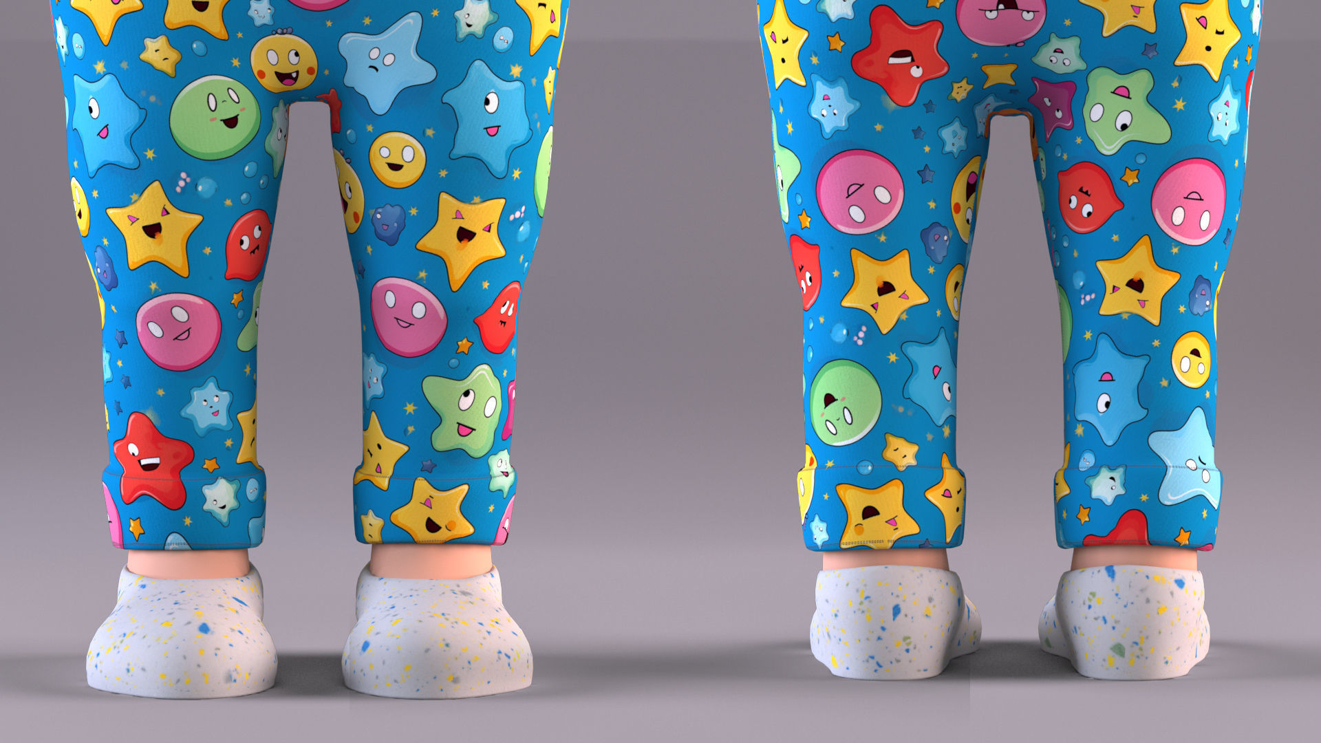 Cartoon Baby - Rigged Low-poly 3D model_6