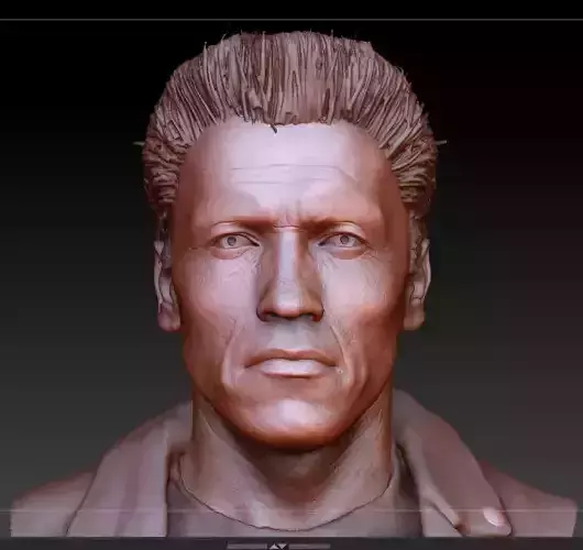 Terminator 2 lifesize  scale bust 3D print model
