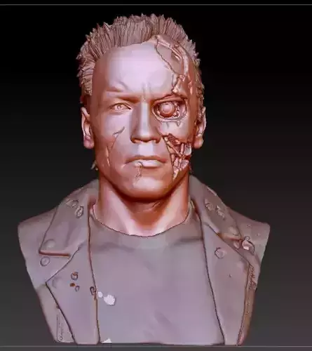 Terminator 1   life size  scale bust 3D print model
