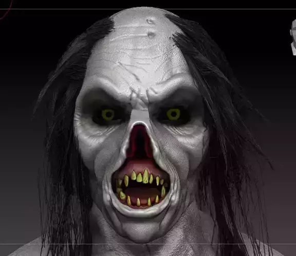 Insidius Keyface Demon lifesize Bust 3D print model