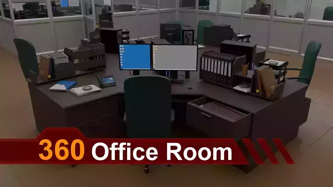 360 Office Room Interior