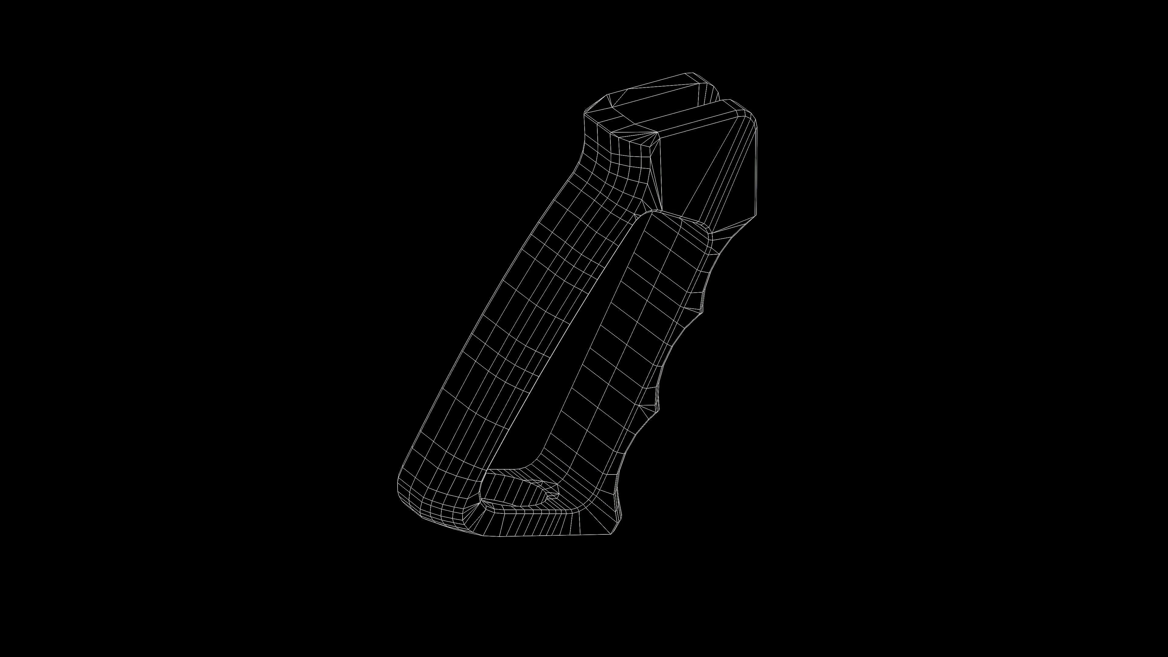 Guntec Ultralight Series Pistol Grip Gen2 Low-poly 3D model_22