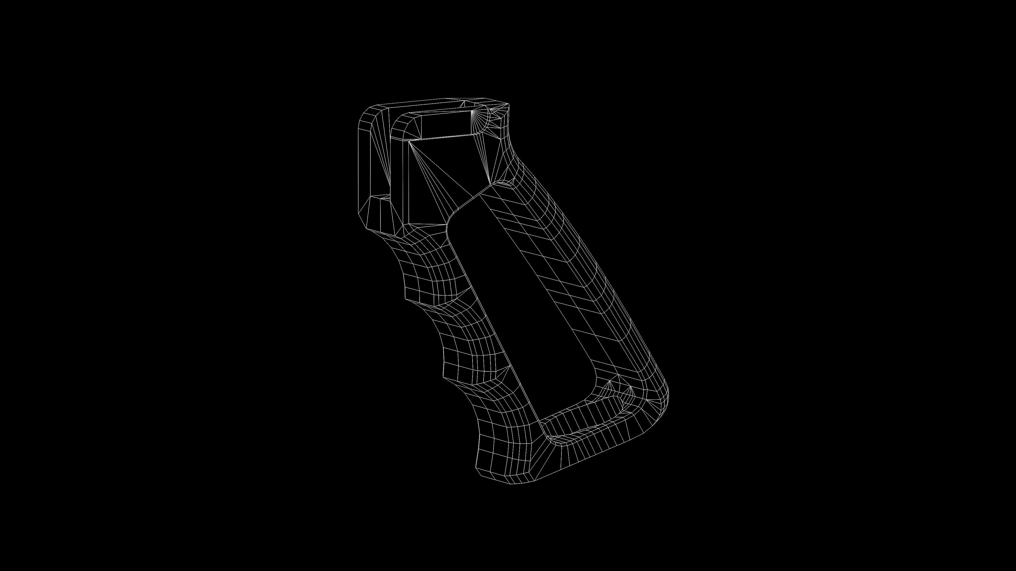 Guntec Ultralight Series Pistol Grip Gen2 Low-poly 3D model_21