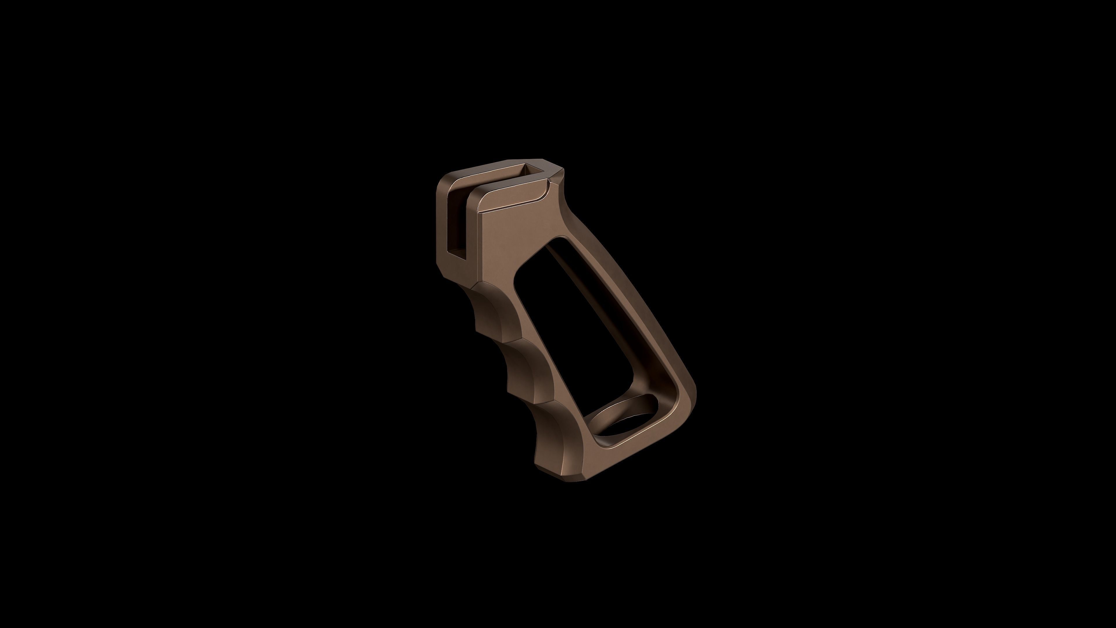 Guntec Ultralight Series Pistol Grip Gen2 Low-poly 3D model_9