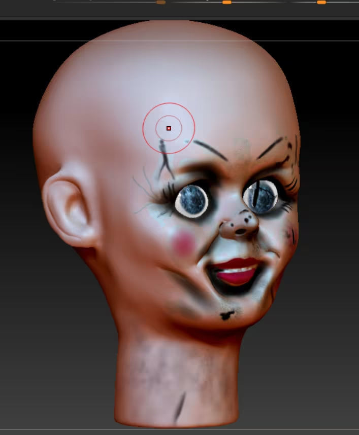 Annabelle doll lifesize scale doll parts 3D print model_5