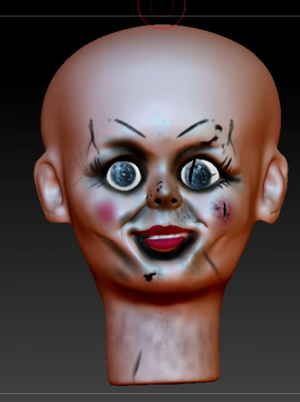 Annabelle doll lifesize scale doll parts 3D print model_3