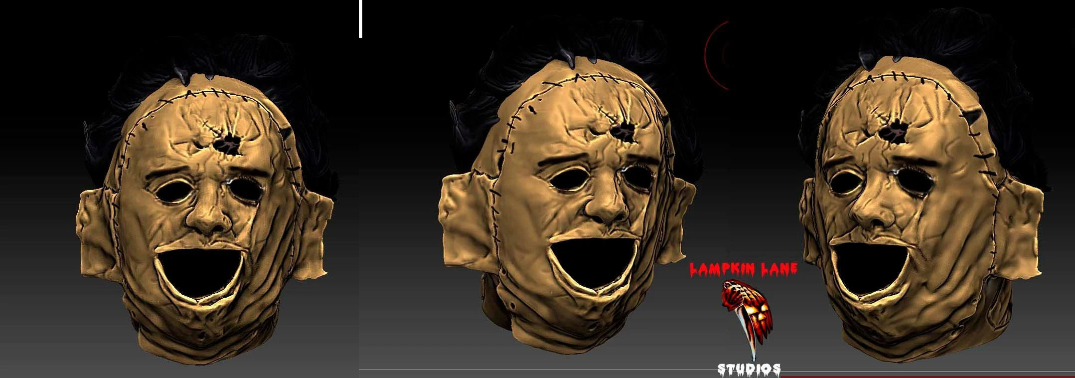 LEATHERFACE KILLING BUST life size scale 3D print model_7