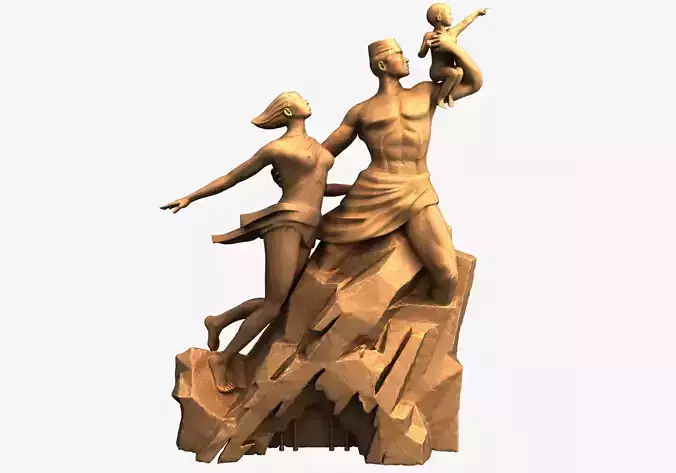 3D Models Monument De La Renaissance Africaine 3D model