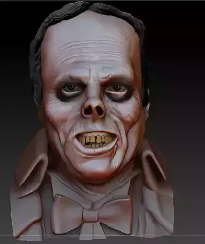 Phantom of the opera lon chaney life size scale bust 3D print model