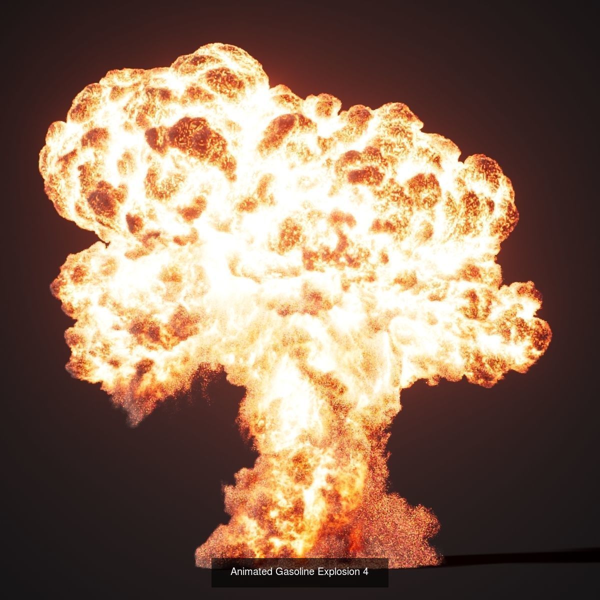 VDB Animated Gasoline Explosion Pack vol1 3D Model Collection_14