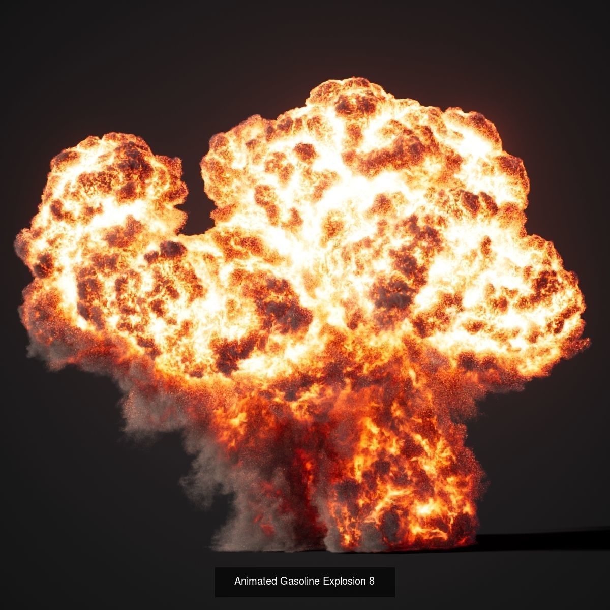 VDB Animated Gasoline Explosion Pack vol1 3D Model Collection_10