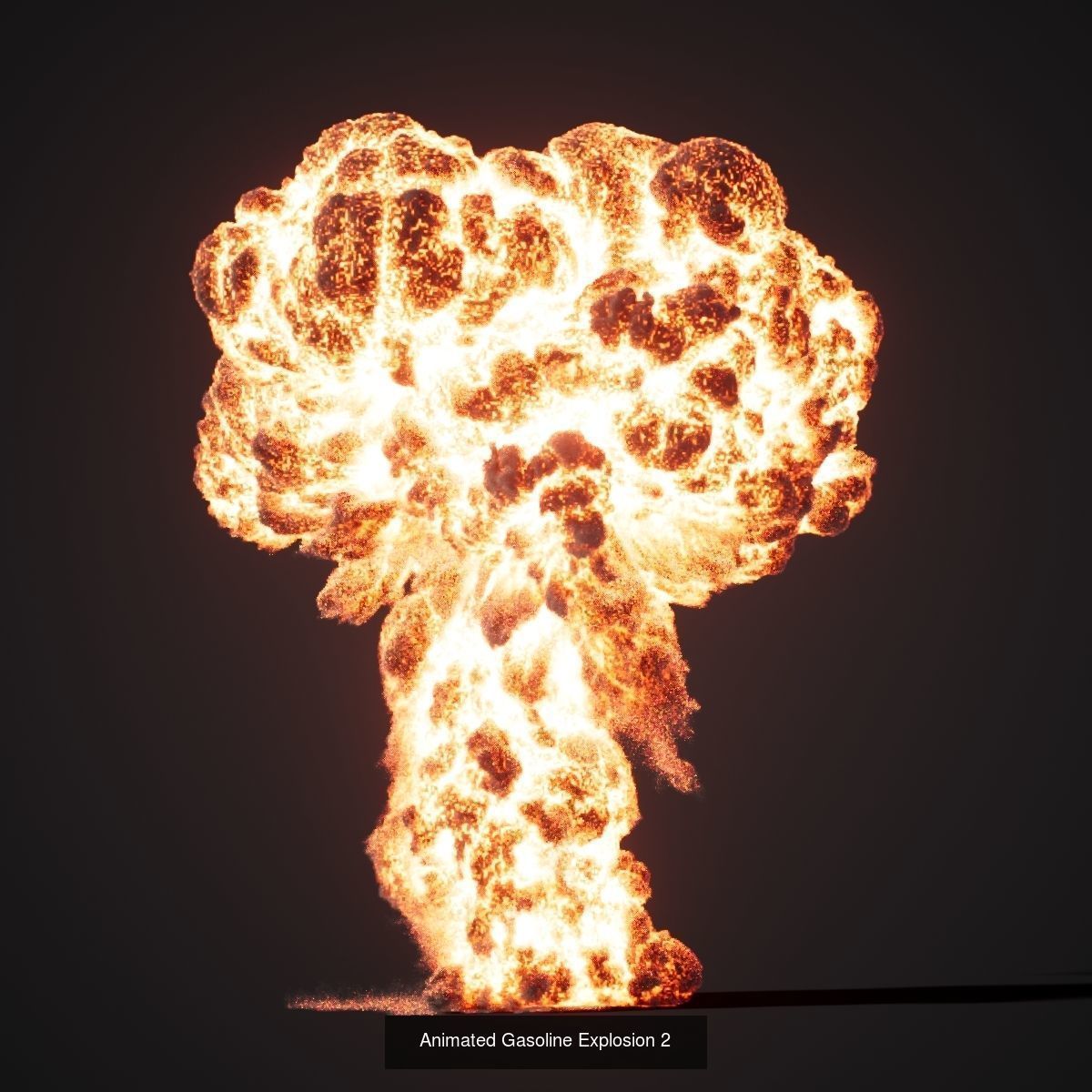 VDB Animated Gasoline Explosion Pack vol1 3D Model Collection_16