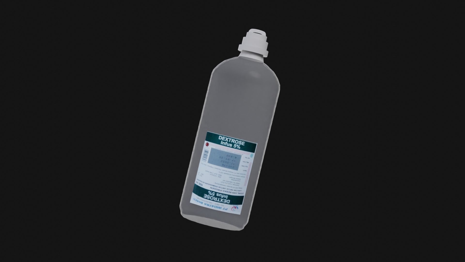 Dextrose Solution Low-poly 3D model_2