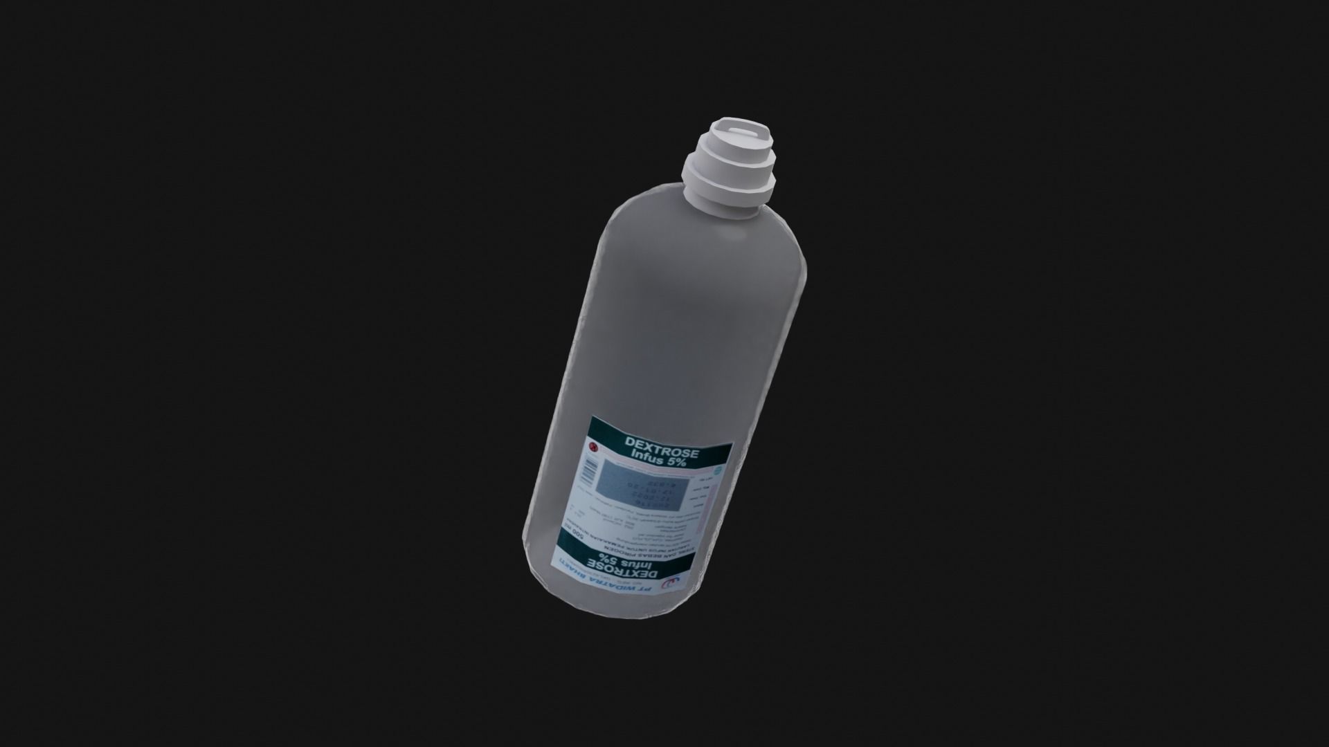 Dextrose Solution Low-poly 3D model_3