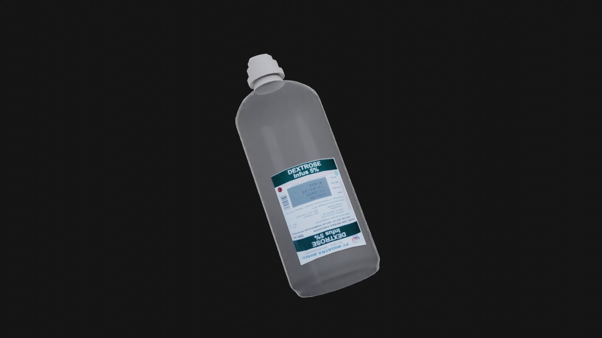 Dextrose Solution Low-poly 3D model_5