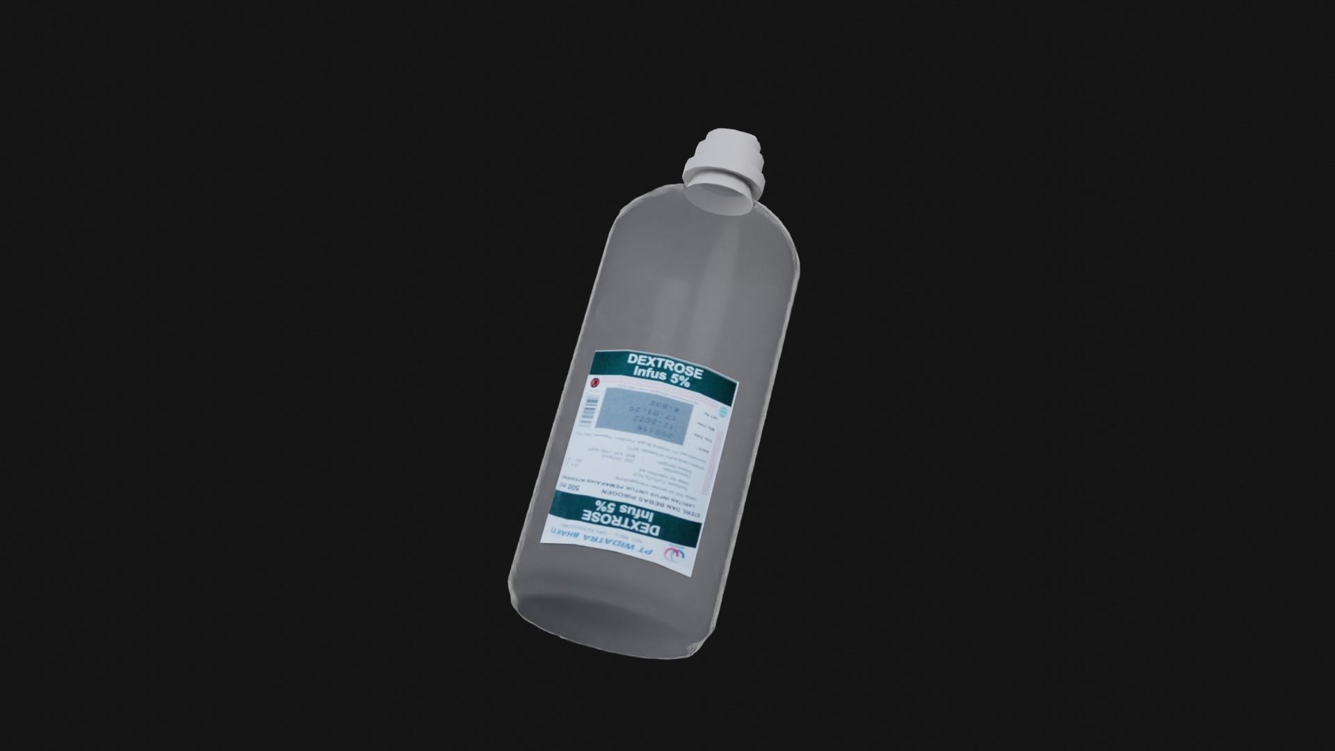 Dextrose Solution Low-poly 3D model_4