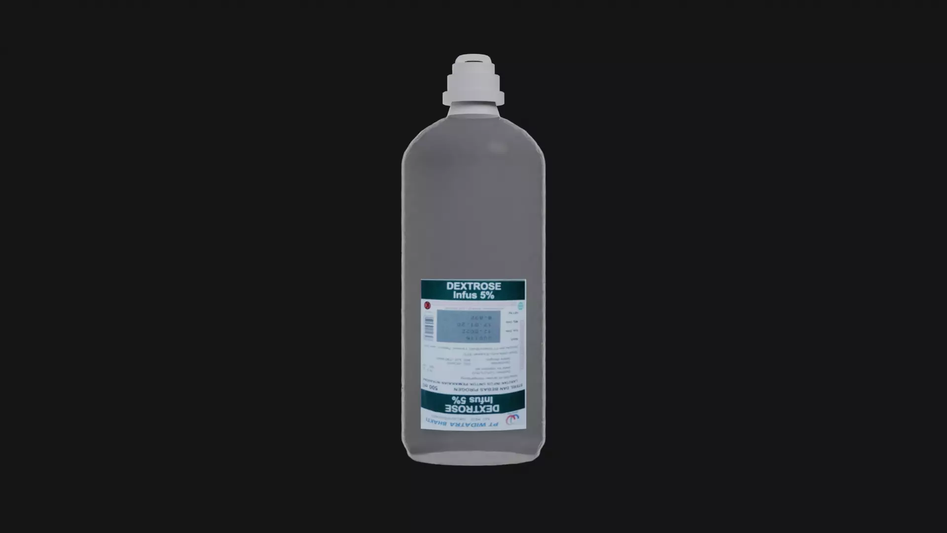 Dextrose Solution Low-poly 3D model_0