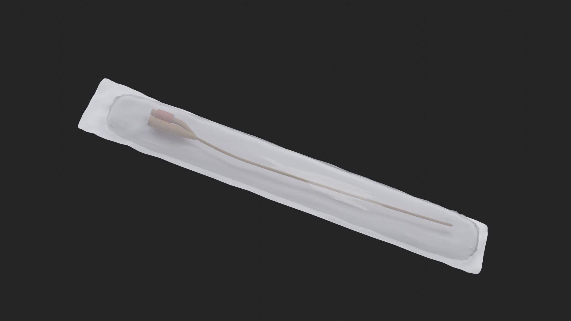 Catheter Low-poly 3D model_5