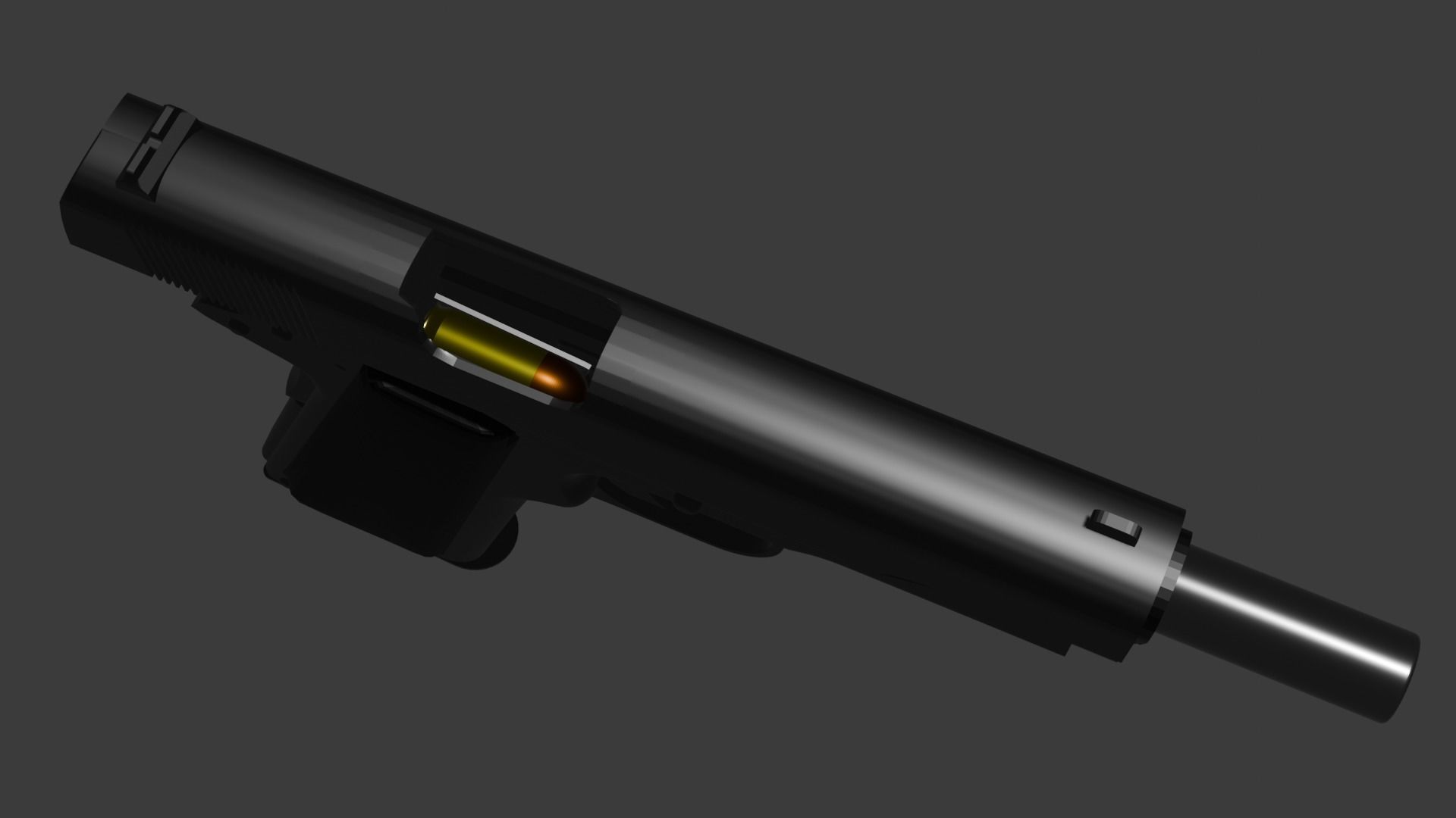 Colt 1911 3D model_2