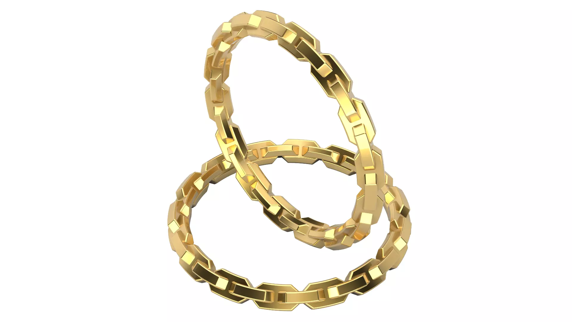 Chain Eternity Ring V2 5 sizes 3D print model