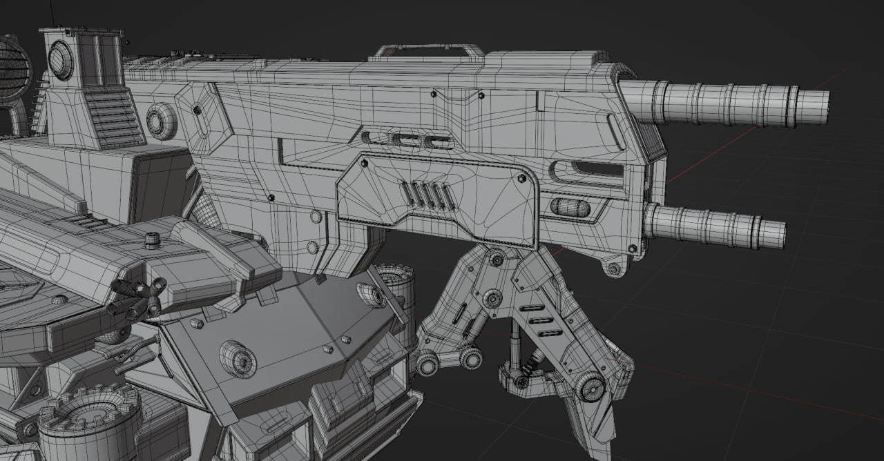 Firewalker MBT-700 Low-poly 3D model_14